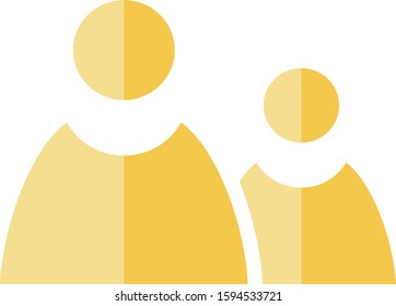 User Icon in trendy flat style on white background. User silhouette symbol for your web site design, logo, app, UI. Vector illustration.ect
