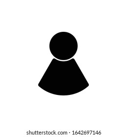 User Icon in trendy flat style isolated on grey background. User silhouette symbol for your web site design, logo, app, UI. Vector illustration, EPS10.

