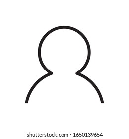 User Icon in trendy flat style isolated on white background. User silhouette symbol for your web site design, logo, app, UI. Vector illustration.