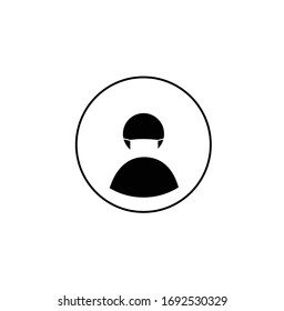 User Icon in trendy flat style with COVID-19 or coronavirus outbreak concept. Profile icons wearing a mask. Illustration vector
