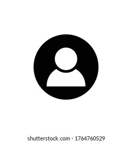 User Icon in trendy flat style isolated on grey background. User silhouette symbol for your web site design, logo, app, Vector illustration.