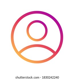 User Icon in trendy flat style isolated on white background. User symbol for your web site design, logo, app, UI. Vector illustration. EPS10.