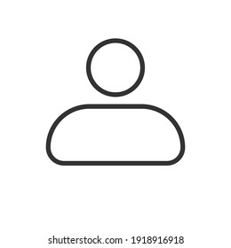 User Icon in trendy flat style isolated on grey background. User symbol for your web site design, logo, app, UI. Vector illustration,