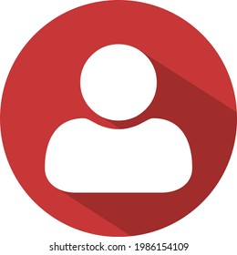 User Icon in trendy flat style isolated for web or app
