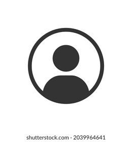 User Icon in trendy flat style isolated on white background. User symbol for your web site design, logo, app, UI. Vector illustration, EPS 10.