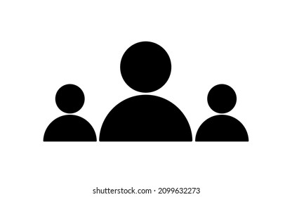 User Icon in trendy flat style isolated on grey background. User silhouette symbol for your web site design, logo, app, UI. Vector illustration