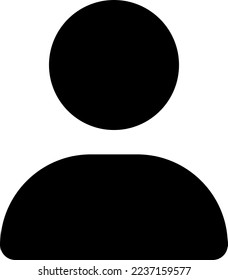 User Icon in trendy flat style isolated on grey background. User silhouette symbol for your web site design, logo, app, UI. Vector illustration, EPS10.