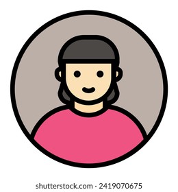 User icon in trendy flat style isolated on background. Profil icon page symbol for your web site design User icon logo, app, UI. User icon Vector illustration, EPS10.
