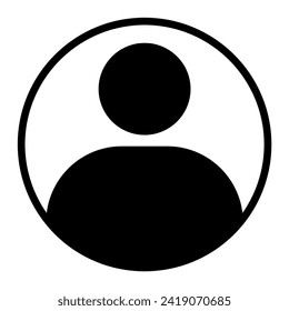 Icono de usuario en estilo plano de moda aislado en segundo plano. Símbolo de la página de iconos de Profil para el diseño de su sitio web. Icono de usuario Icono Vector ilustración, EPS10.