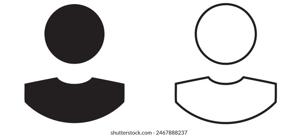 User Icon in trendy flat style isolated on white background. User silhouette symbol for your web site design, logo, app, UI. 