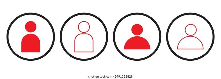 User Icon im trendigen flachen Stil isoliert auf grauem Hintergrund. Benutzersilhouette-Symbol für Ihre Website Design, Logo, App, UI. Vektorillustration, EPS10.