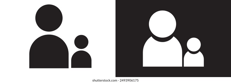 User Icon in trendy flat style isolated on white background. User symbol for your web site design, logo, app, UI. Vector illustration Vector flat illustration in grayscale.Avatar, user profile, person