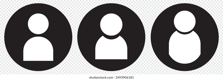 User Icon in trendy flat style isolated on white background. User symbol for your web site design, logo, app, UI. Vector illustration Vector flat illustration in grayscale.Avatar, user profile, person