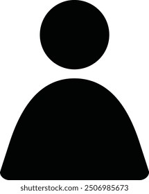 Benutzersymbol im trendigen, flachen Stil, einzeln auf grauem Hintergrund. Benutzer Silhouette Symbol für Ihre Website-Design, Logo, App.