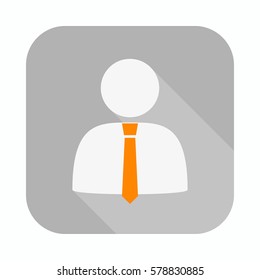 User Icon in trendy flat style isolated on background. User silhouette symbol for your web site design.