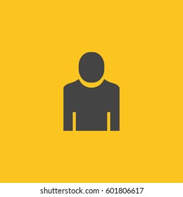 User Icon in trendy flat style isolated