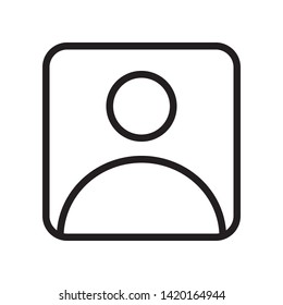 User icon in trendy outline style design. Vector graphic illustration. Suitable for website design, logo, app, and ui. Editable vector stroke. EPS 10.