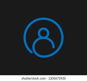 User icon . Vector