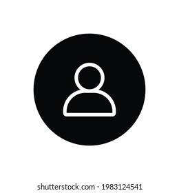 User icon vector. Avatar sign