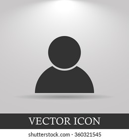 User icon vector. Flat design style eps 10