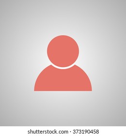 User icon vector. Flat design style eps 10