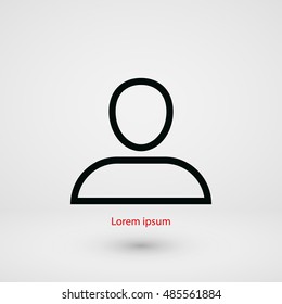 User icon vector, flat design best vector icon