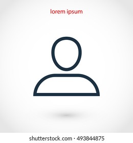 User icon vector, flat design best vector icon
