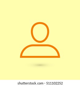 User icon vector, flat design best vector icon