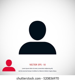 User icon vector, flat design best vector icon
