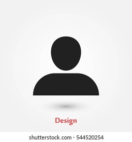 User icon vector, flat design best vector icon