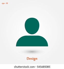 User icon vector, flat design best vector icon