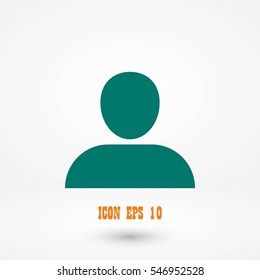 User icon vector, flat design best vector icon