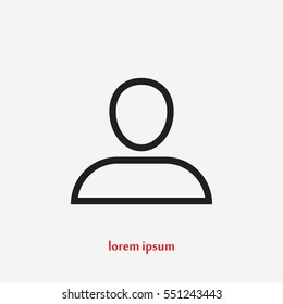 User icon vector, flat design best vector icon