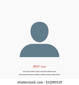 User icon vector, flat design best vector icon