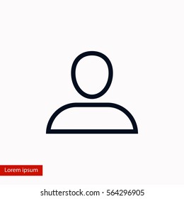 User icon vector, flat design best vector icon