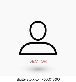 User icon vector, flat design best vector icon
