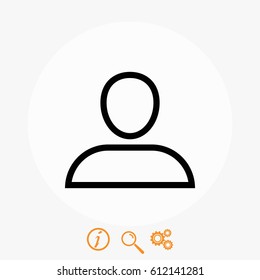 User icon vector, flat design best vector icon