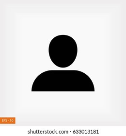 User icon vector, flat design best vector icon