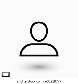 User icon vector, flat design best vector icon