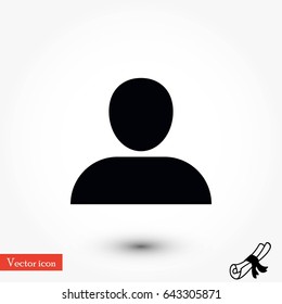 User icon vector, flat design best vector icon