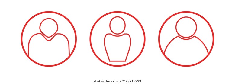 User icon. Vector flat illustration in grayscale. Avatar, user profile, person icon, gender neutral silhouette, profile picture. Suitable for social media profiles, icons. User icon set.