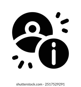 ícone do usuário. ícone de glifos vetoriais para o design de seu site, celular, apresentação e logotipo.