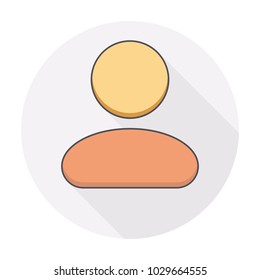 User icon. Vector illustration