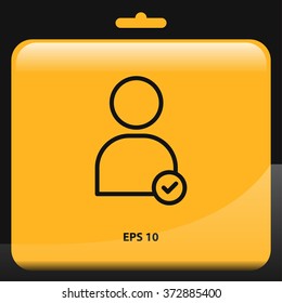user icon. vector illustration