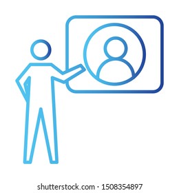 User Icon, Vector Illustration, Business Outline