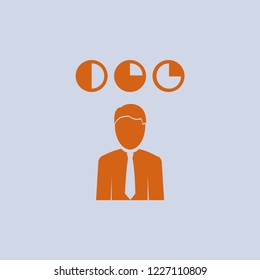 user icon. Vector illustration. businessman icon