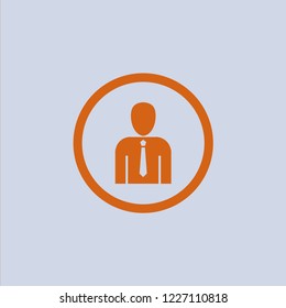 user icon. Vector illustration. businessman icon