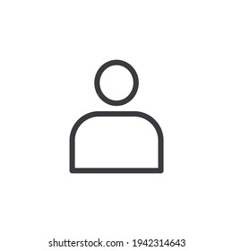 Diseño de ilustración vectorial de icono de usuario. Icono plano de negocios de sitios web.