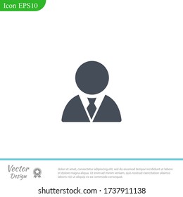 Icono de usuario Ilustración del vector EPS 10.