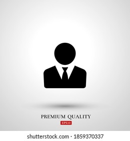 user icon. Vector illustration EPS 10.